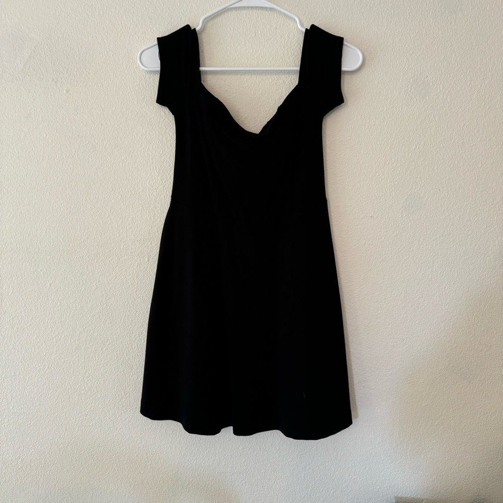 Free People Black off the shoulder mini dress